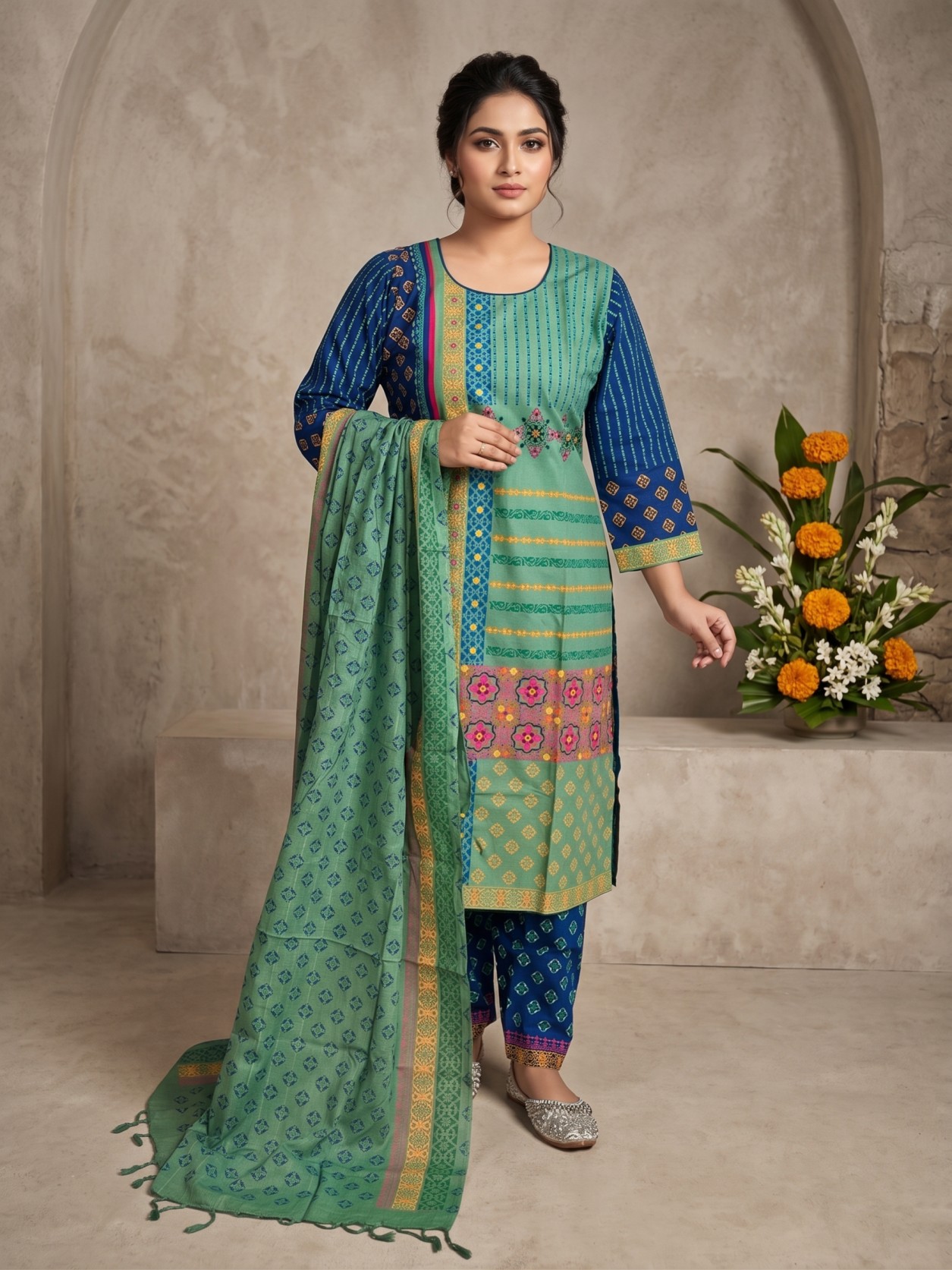 Azure & Mint Elegance